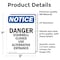 Signmission Danger Stairwell Closed Use Alternative, 5 in W x Rectangle, Vinyl Decal OS-2PACK-NS-D-57-V-10922 - alternate 4